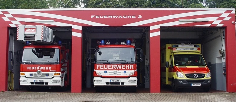 Wachgebäude der Feuer- und Rettungswache 3