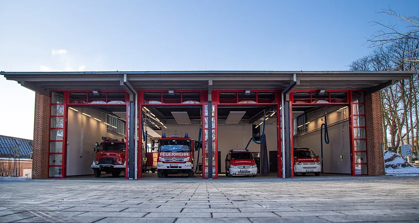 Das Wachgebäude der Freiwilligen Feuerwehr Bremen Farge