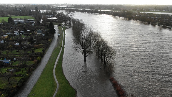 Hochwasser-Lage an der Weser